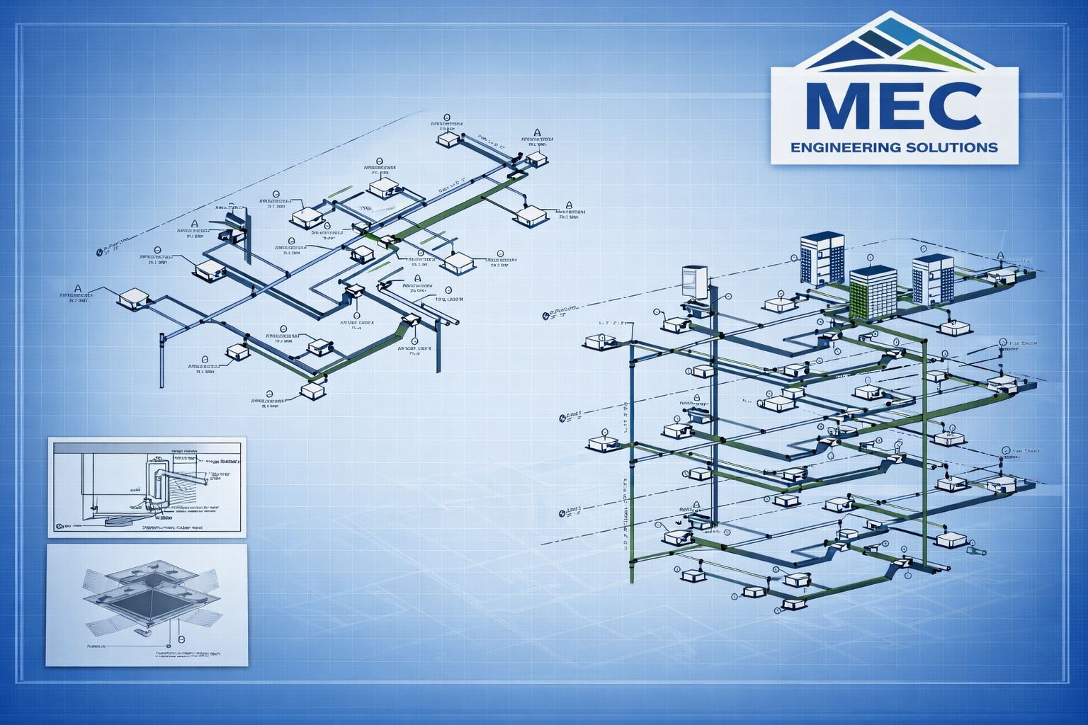 Mechanical Duct Routing in 3D
